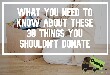 Things You Shouldn't Donate